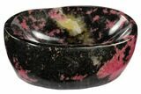 Polished Rhodonite Bowl - Madagascar #117974-2